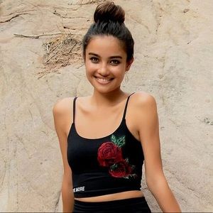 Spiritual Gangster Love More Embroidered Cami/Bra